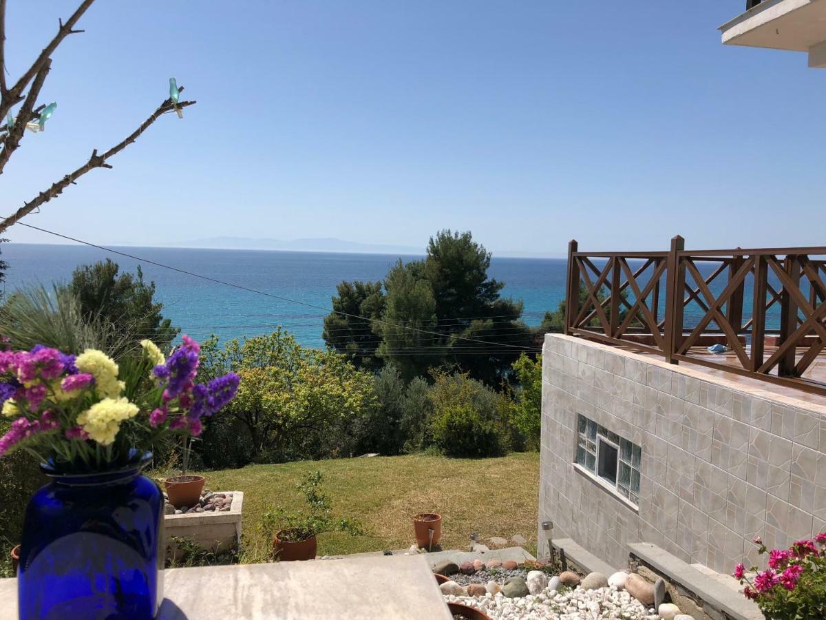 Вилла Unique Sea View House Каландра Экстерьер фото